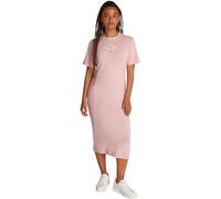 Tommy Hilfiger REG Script Tee Dress SS WW0WW43830 Robe T-Shirt, Pink (Foggy Pink), XS Femme