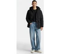 Tommy Hilfiger Doudoune Homme Rockie Utility Parka avec Patte de Boutonnage, Noir (Black), S