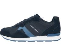 Tommy Hilfiger Runner Icon Mix Fm0fm05679 Low Top pour Homme, Bleu Ciel désert, 40 EU
