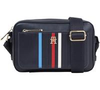 Tommy Hilfiger Sac à Bandoulière Femme Iconic Camera Bag en Simili Cuir, Bleu (Space Blue), Taille Unique