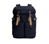 Tommy Hilfiger Sac à dos de voyage à rabat pour homme, bleu spatial, taille unique