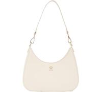 Tommy Hilfiger Sac à Bandoulière Femme Logotape avec Fermeture Éclair, Beige (Sugarcane), Taille Unique