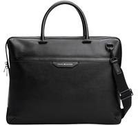 Tommy Hilfiger Sac pour Ordinateur Portable Homme Business en Cuir, Noir (Black), Taille Unique