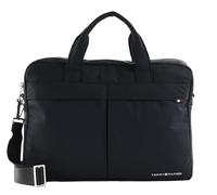 Tommy Hilfiger Sacoche pour Ordinateur Homme Signature Computer Bag Déperlante, Noir (Black), Taille Unique