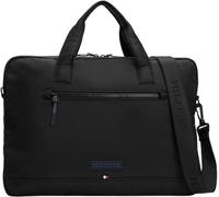 Tommy Hilfiger Sacoche pour Ordinateur Portable Homme Monotype Computer Bag avec Fermeture Éclair, Noir (Black), Taille Unique