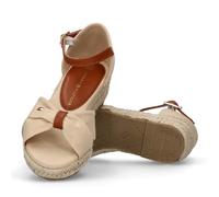 TOMMY HILFIGER, Sandale à platerforme en corde pour filles, Karin, Beige, 35