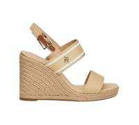 Tommy Hilfiger - Sandale compensée haute à brides - Femme - Chaussures - Beige - Taille: 41 EU