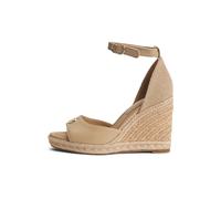Tommy Hilfiger Femme Th Plate High Wedge Espad Fw0fw09517 Sandales à Talons, Beige (Desert), 40 EU