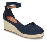 Tommy Hilfiger Sandales compensées FLAG CLOSED TOE MID WEDGE ESPAD in Bleu 38