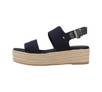 Tommy Hilfiger - Sandales compensées mi-hautes - Femme - Chaussures - Bleu - Taille: 41 EU