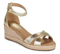Tommy Hilfiger Sandales compensées MID WEDGE ESPAD X CROSS GOLD in Doré 40