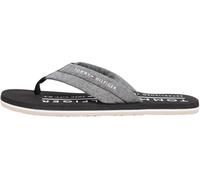 Tommy Hilfiger Sandales de plage Hilfiger Chambray FM0FM05751 pour homme, noir (noir), pointure 45