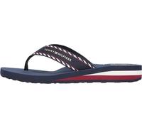 Tommy Hilfiger Femme Hilfiger Webbing Beach Sandal Fw0Fw09038 Tongs, Blue (Space Blue), 41 EU