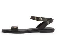 Tommy Hilfiger Sandales Femme Ankle Strap en Cuir, Noir (Black), 39