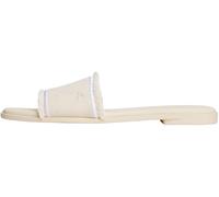 Tommy Hilfiger Sandales Femme Fringe Canvas Flat Élégantes, Ivoire (Muslin), 40