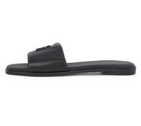 Tommy Hilfiger Sandales Femme Logo Hardware Leather Mules, Noir (Black), 40