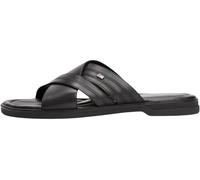 Tommy Hilfiger Sandales Homme Premium Sandal en Cuir, Noir (Black), 40
