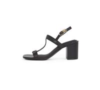 Sandales et nu-pieds Tommy Hilfiger LEATHER BLOCK HEEL S pour Femme 41 Noir