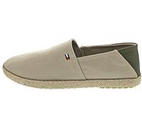 Tommy Hilfiger Espadrilles Homme Core Textile avec Logo, Beige (Beige), 44
