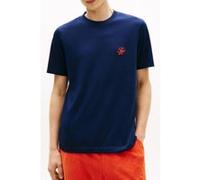 Tommy Hilfiger Script Monogram T-shirt Carbon Navy Taille: M | T-Shirts Outlet | Homme | Bleu