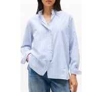 Tommy Hilfiger Seersucker Ruffle Loose Fit Shirt, Striped/blue Taille: 32 | Chemisiers Outlet | Femme | Bleu