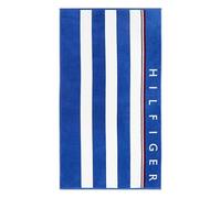 Tommy Hilfiger, Serviette de plage ou piscine Maxi éponge de pur coton chenille 90 x 160 cm Zoom B2