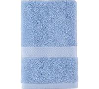 Tommy Hilfiger Serviette de Toilette Moderne américaine Unie, 40,6 x 66 cm, 100% Coton 574 g/m² (Bleu Brume)