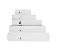 Tommy Hilfiger-Serviette Serie Legend 2-uni 560gr./m², 100% Coton, Blanc, Serviette 50 x 100 cm