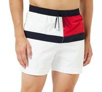Tommy Hilfiger Short de Bain Homme Medium Drawstring Mi-Long, Blanc (Th Optic White), L