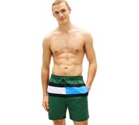Tommy Hilfiger Short de Bain Moyen avec Cordon de Serrage pour Homme, Vert (Street Green), Taille S