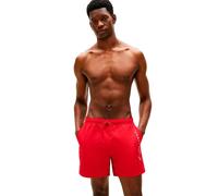 Tommy Hilfiger Short de Bain Moyen avec Cordon de Serrage et Poche zippée pour Homme, Rouge (Rouge Moyen), XL