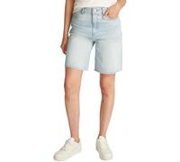 Tommy Hilfiger Short en Denim Femme Bermuda Taille Haute, Blanc (Sky), 30W