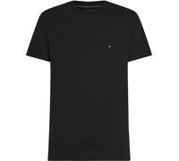 Tommy Hilfiger T-Shirt Manches Courtes Homme Essential Regular Fit Col Ras-du-Cou, Noir (Black), L