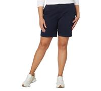Tommy Hilfiger Shorts décontractés pour Femme, Bleu Marine, 50 Grande Taille