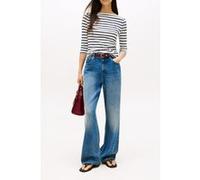 Tommy Hilfiger Slim Cody Boat Neck T-shirt Breton/ecu/dark Night Navy Taille: L | Manches longues Outlet | Femme | Le Noir