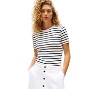 Tommy Hilfiger T-Shirt Manches Courtes Femme Slim Cody Col Ras-du-Cou, Multicolore (Breton/ECU/Dark Night Navy), XXL