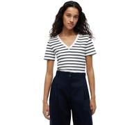 Tommy Hilfiger Slim Cody V-NK SS, Blanc (Breton/ECU/Dark Night Navy), 76