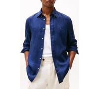 Tommy Hilfiger Slim Fit Linen Shirt Carbon Navy Taille: S | Casual chemises Outlet | Homme | Blanche