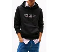 Tommy Hilfiger Slim Fit Long Sleeve Hoodie, Black Taille: S | Sweatshirts à capuche Outlet | Homme | Le Noir