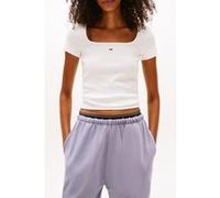 Tommy Hilfiger Slim Soft Rib T-shirt Ecru Taille: S | Chemises Outlet | Femme | Marron