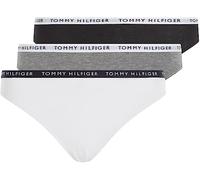 Tommy Hilfiger Slip Femme Lot de 3 Sous-Vêtement, Multicolore (Medium Grey Heather/White/Black), S