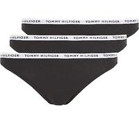 Tommy Hilfiger Slip Femme Lot de 3 Sous-Vêtement, Noir (Black/Black/Black), L