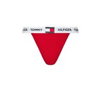 Tommy Hilfiger Slip Forme Bikini Femme Tanga Bikini avec Dentelle, Rouge (Primary Red), S