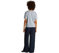 Tommy Hilfiger Slub Crop V-NK SS WW0WW43901, Bleu (Breezy Blue), 3XL