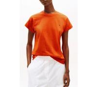 Tommy Hilfiger Slub Mdrn Slim Fit T-shirt Brilliant Orange Taille: M | T-shirts Outlet | Femme | Orange