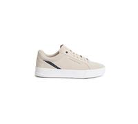 Tommy Hilfiger Homme Th Court Premium Suede Fm0fm05880 Bas, Khaki (Classic Stone), 41 EU