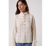 Tommy Hilfiger Soft Wool Cable Mk-N pour M Beige