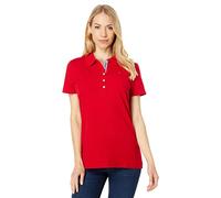 Tommy Hilfiger Short Sleeve Classic Polo Shirt S/S Core, Rouge écarlate Vif, S Femme
