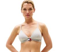 Tommy Hilfiger Soutien-Gorge Triangle Femme avec Basque Emblématique, Gris (Light Grey Heather), XL