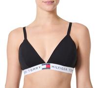 Tommy Hilfiger Soutien-Gorge Triangle Femme avec Basque Emblématique, Noir (Black), XL